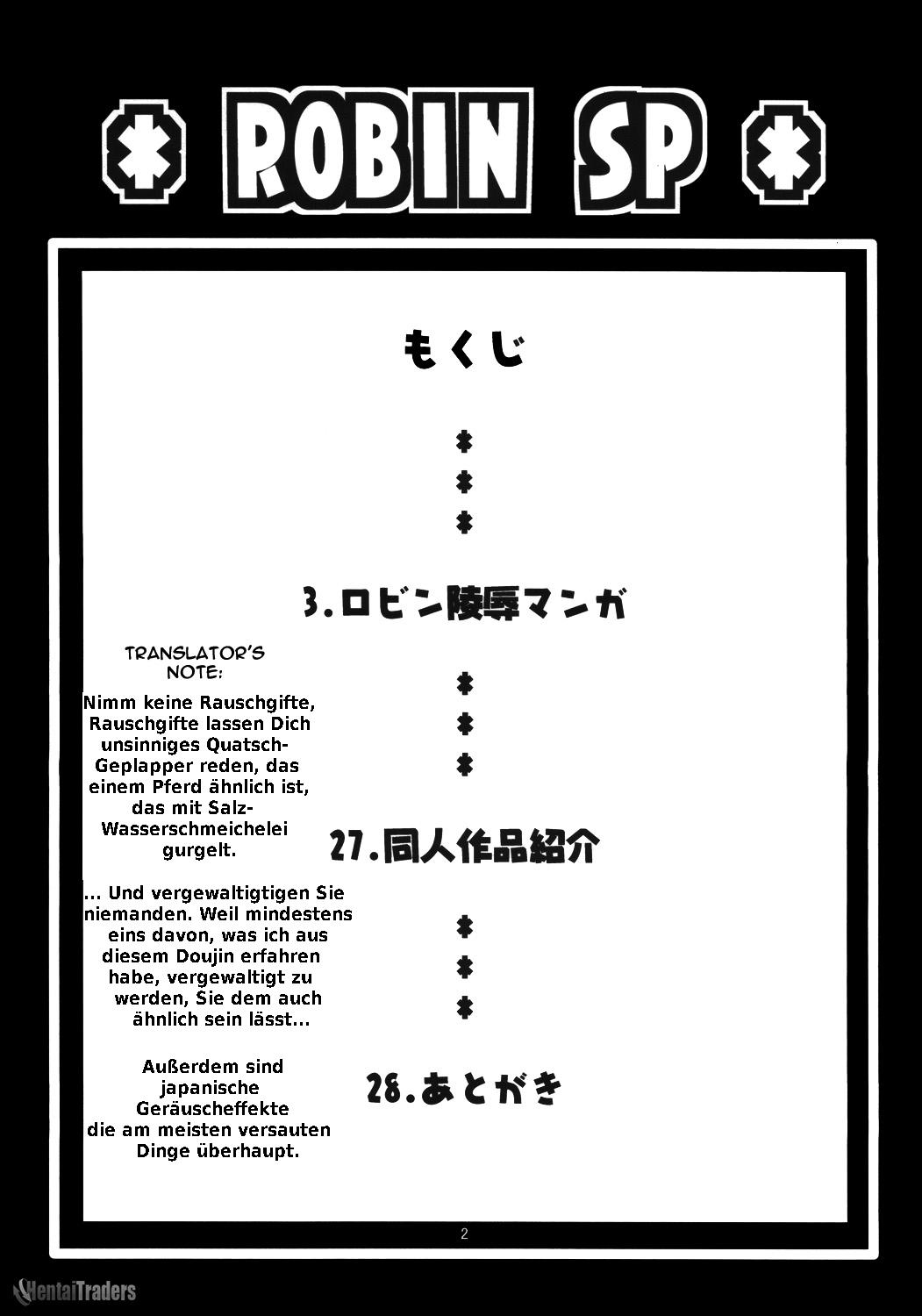 (SC32) [Acid-Head (Murata.)] Robin SP (One Piece) [German] (サンクリ32) [Acid-Head (ムラタ。)] Robin SP (ワンピース) [ドイツ翻訳]