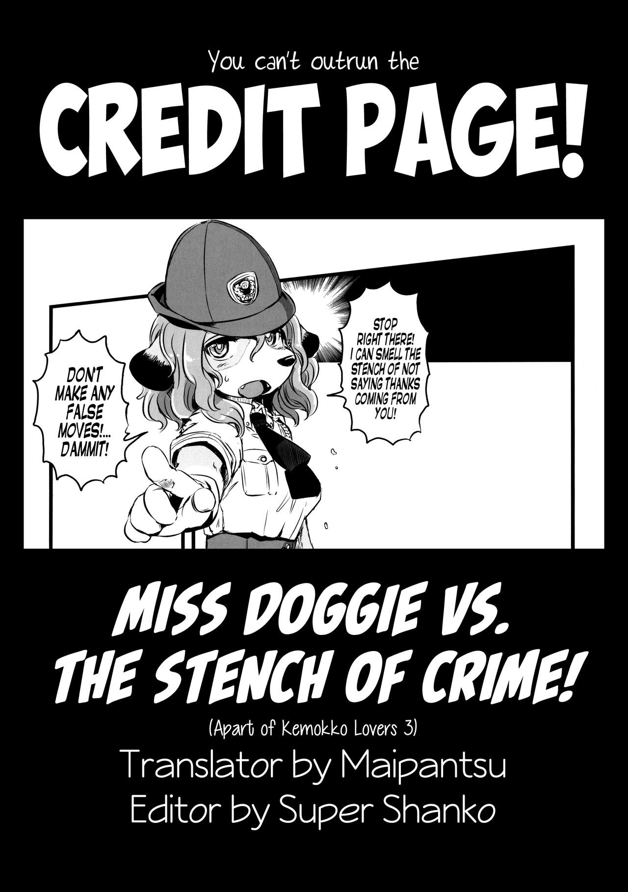 (C83) [Ike] Miss Doggie vs. The Stench of Crime!! (Kemokko Lovers 3) [English] [Maipantsu] 
