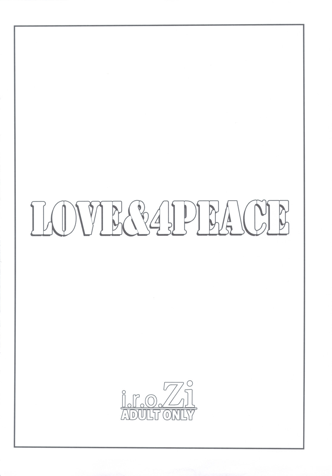 (C80) [i.r.o.Zi (Mutsuki Ginji, Aoi Shinji)] LOVE&4PEACE (IS <Infinite Stratos>) [Korean] (C80) [i.r.o.Zi (睦月ぎんじ、葵信次)] LOVE&4PEACE (IS ＜インフィニット・ストラトス＞) [韓国翻訳]