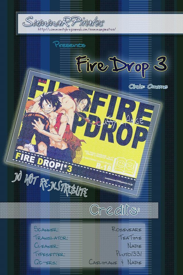 [Omame (Imada Makoto)] Fire Drop 3 (One Piece) [English] [TeaTime] [Omame (Imada Makoto)] FIRE DROP 3 (ワンピース) [英訳]
