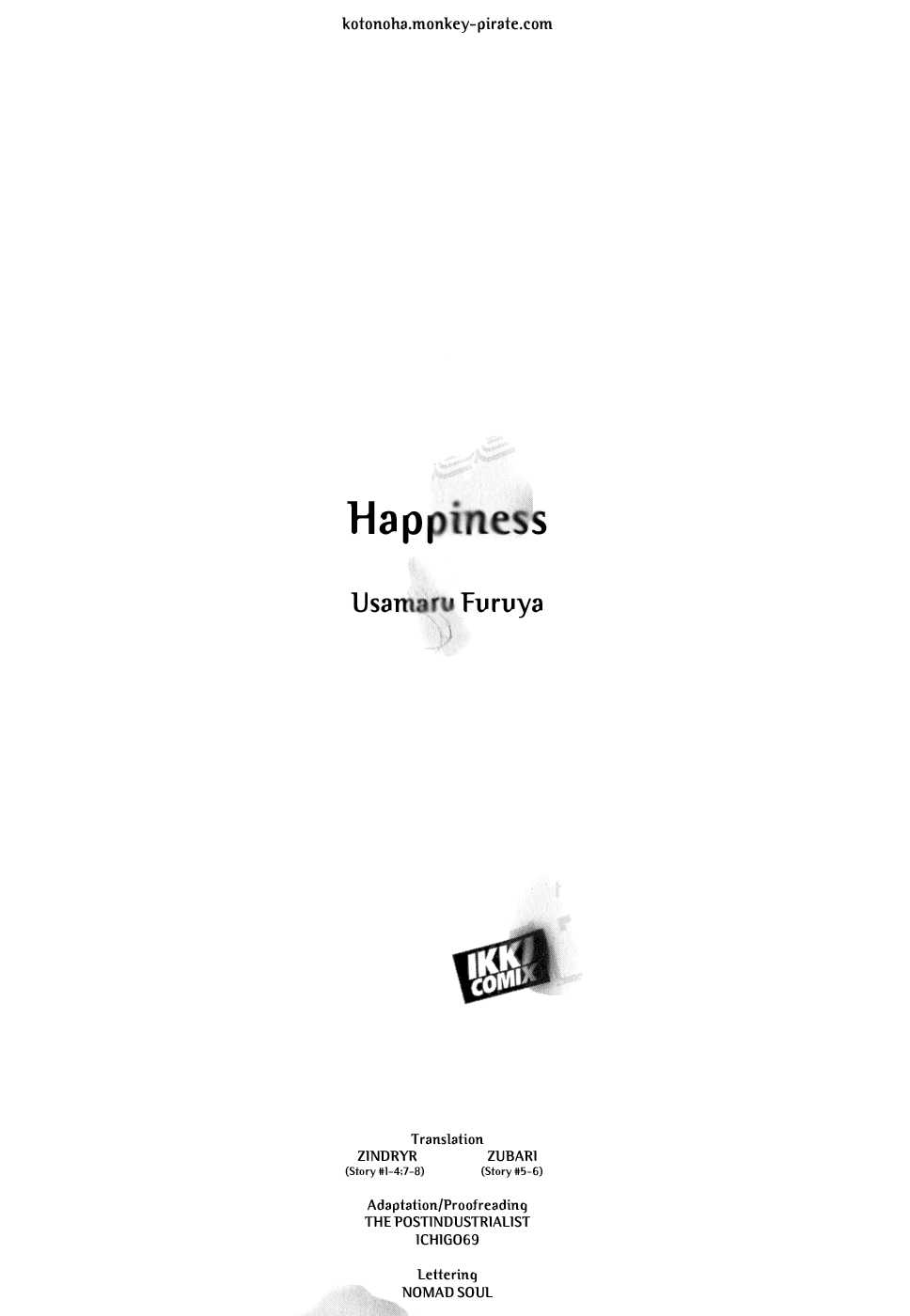 [Furuya Usamaru] Happiness [English] {Hox + Kotonoha} [古屋兎丸] ハピネス [英訳]