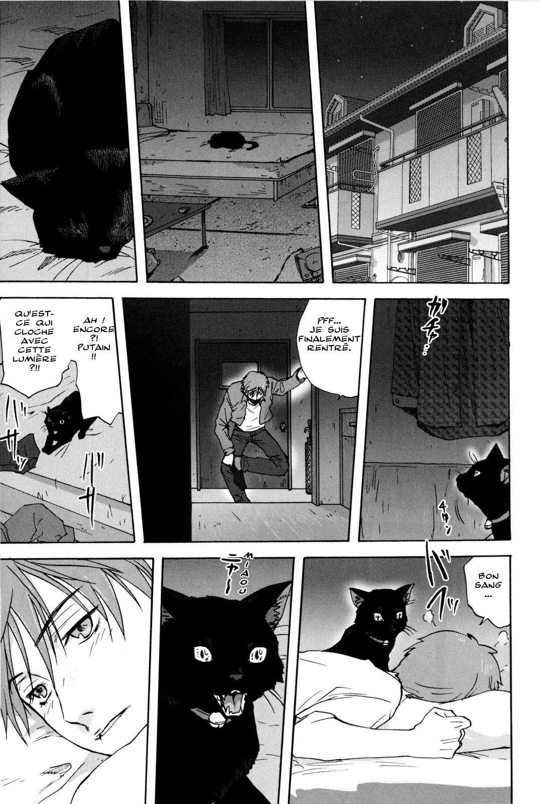 [Mitarashi Kousei] Neko no Ongaeshi | A Cat Repaying Kindness (Kazoku Donburi) [French] {Calypsolune} [みたらし侯成] ネコの恩返し (家族どんぶり) [フランス翻訳]