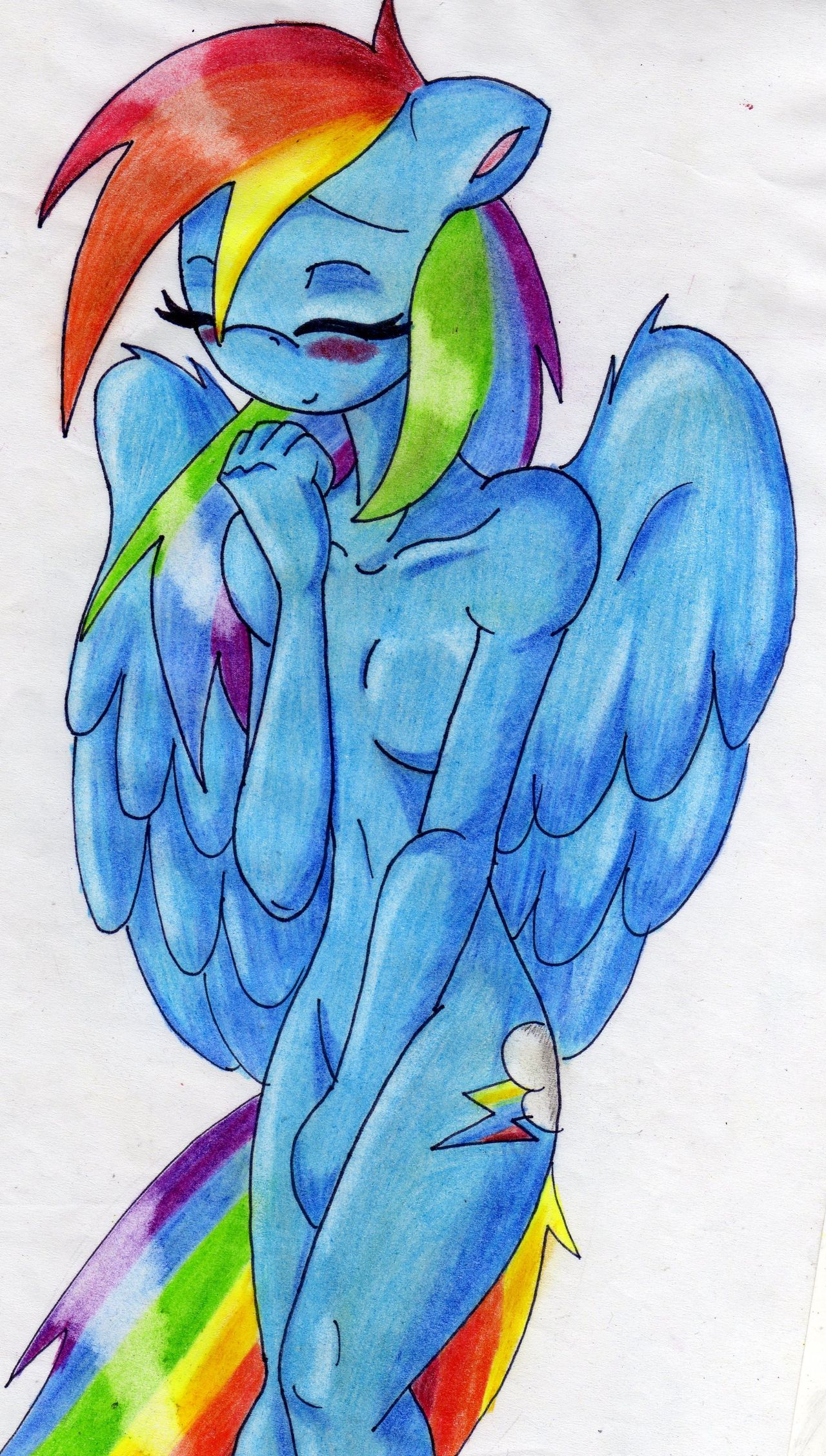 "Rule 34 Rainbow Dash. strp/fluttershy_doesnt_approve_brazzers_and_rul...