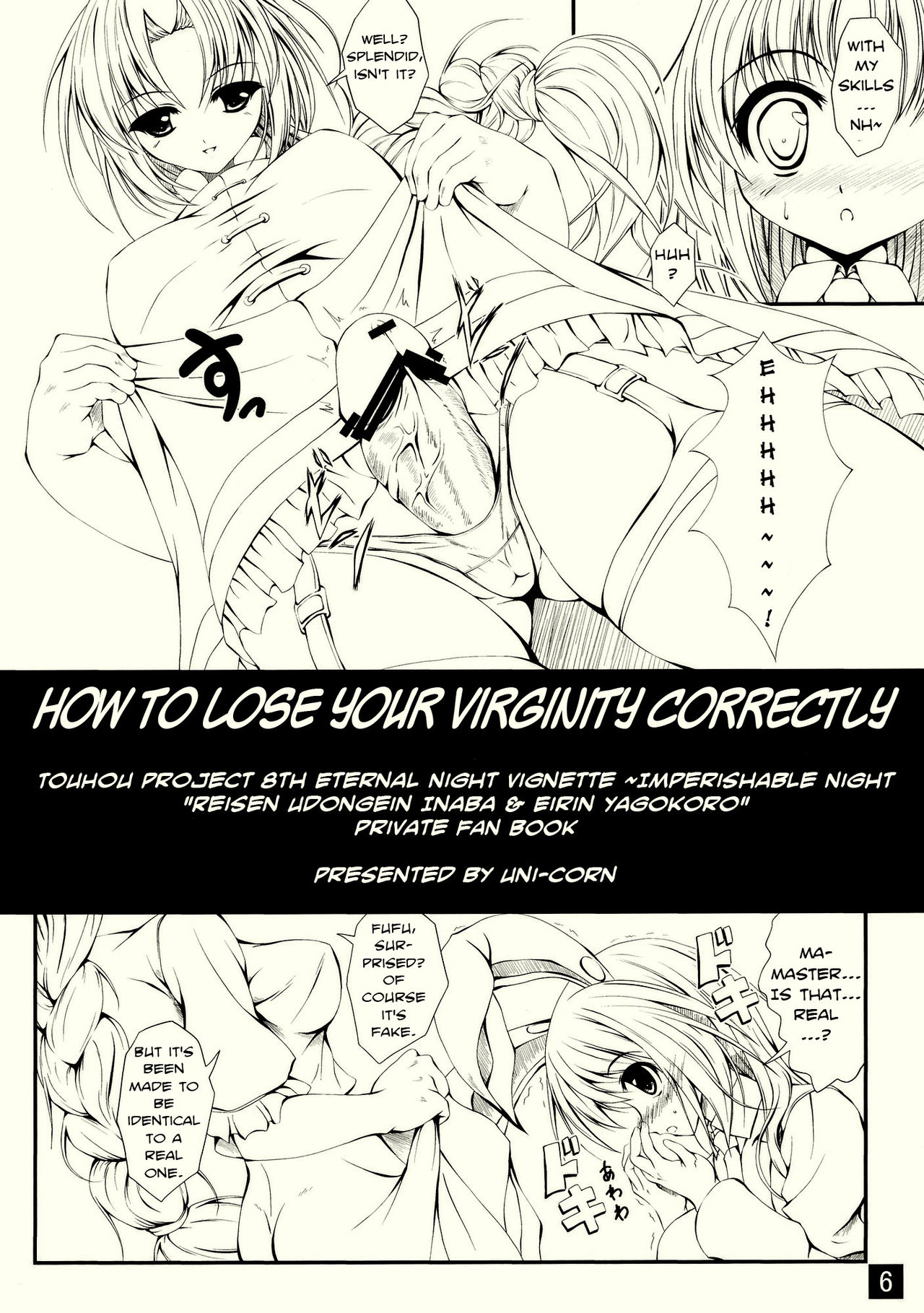 (C77) [Yappari Ao ga Suki (Uni-corn)] Tadashii Hajimete no Nakushikata | How to Lose Your Virginity Correctly (Touhou Project) [English] [A-Trans] (C77) [やっぱり青が好き] ただしいはじめてのなくしかた (東方Project) [英訳]