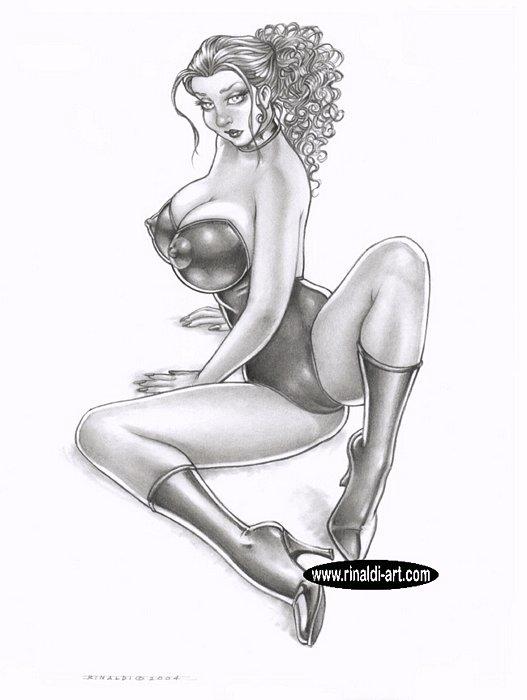 VICTOR RINALDI ART - Huge Tits drawings #2 